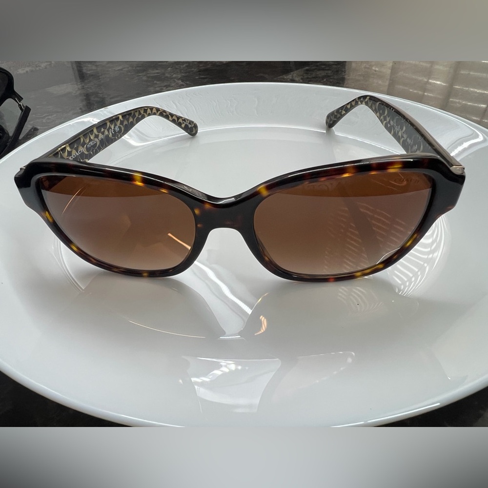 Coach Tortoise Shell Sunglasses with Brown Lenses